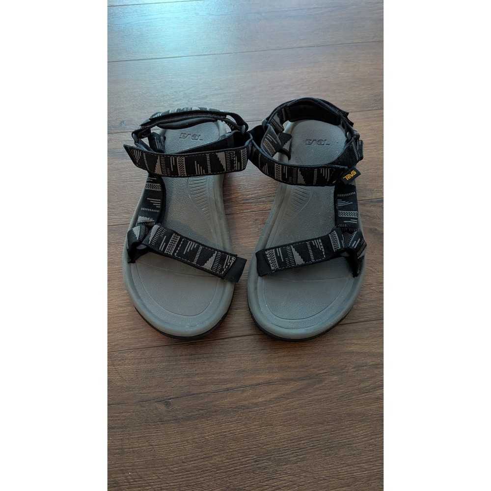 Teva Hurricane XLT2 Mens Sandals Black Grey Geometric 1019234 Size 9